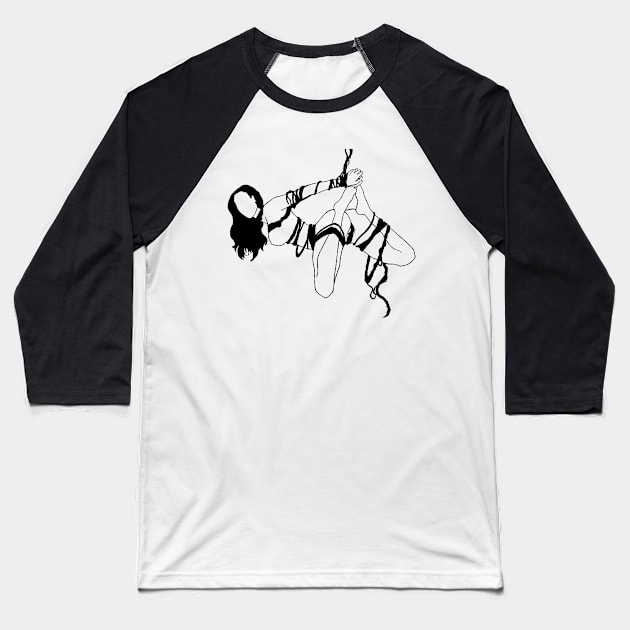 Jane (Black Design) Baseball T-Shirt by @Shelbyyalexandra